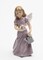 Ceramic Angel In Lavender Dress Figurine, Home Décor, Religious Décor, Religious Gift, Church Décor, Baptism Gift